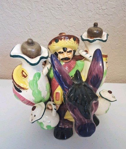 Vtg donkey mule man mexican - mule,